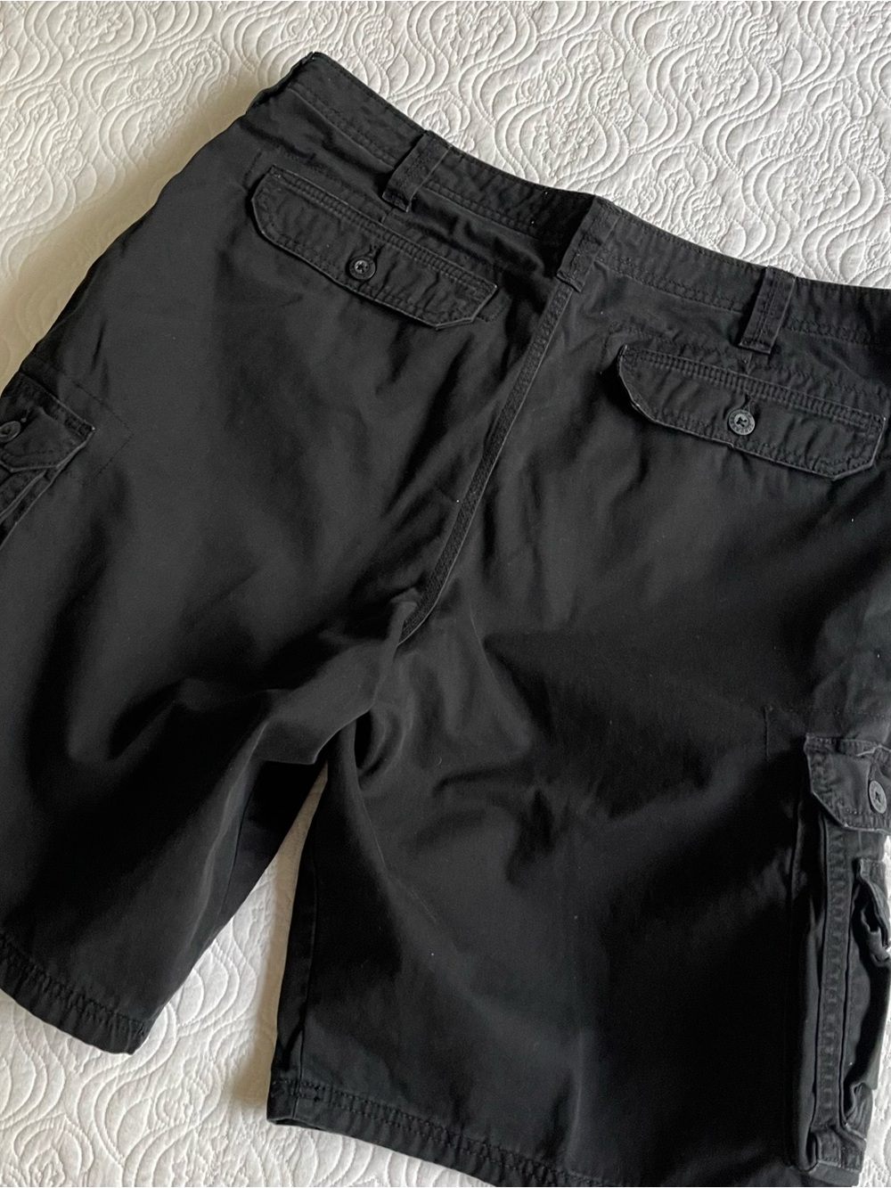 LEE Dungaree Cargo Shorts Black Men’s Size 38 - Picture 3 of 11